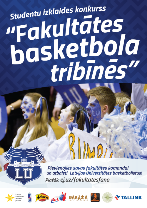 Ir sācies ikgadējais konkurss ''Fakultātes basketbola tribīnēs''