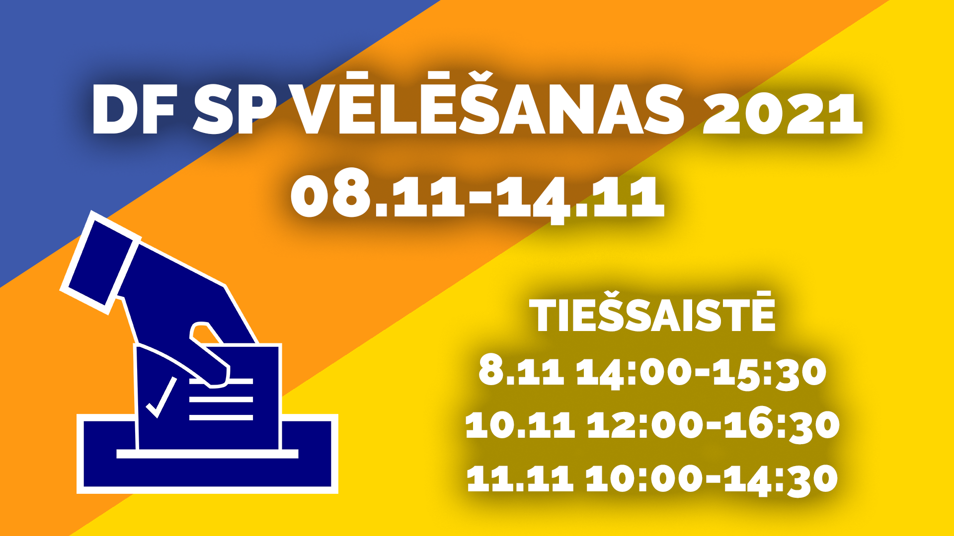 DF SP 13. SASAUKUMA VĒLĒŠANU NORISE, SARAKSTI UN REZULTĀTI