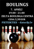 Pavasara boulinga pasākums 07.04