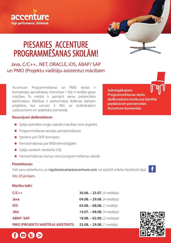 Piesakies Accenture programmēšanas skolām!