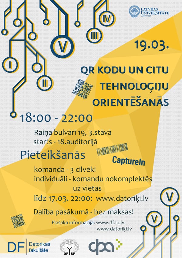 QR un citu tehnoloģiju orientēšanās