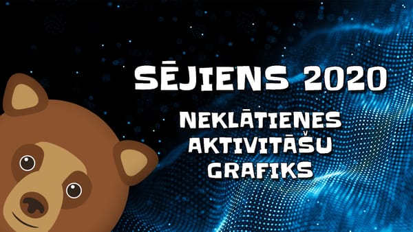 Sējiens 2020 neklātienes aktivitāšu grafiks