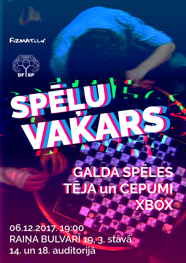 Uzmanību: spēļu vakars!